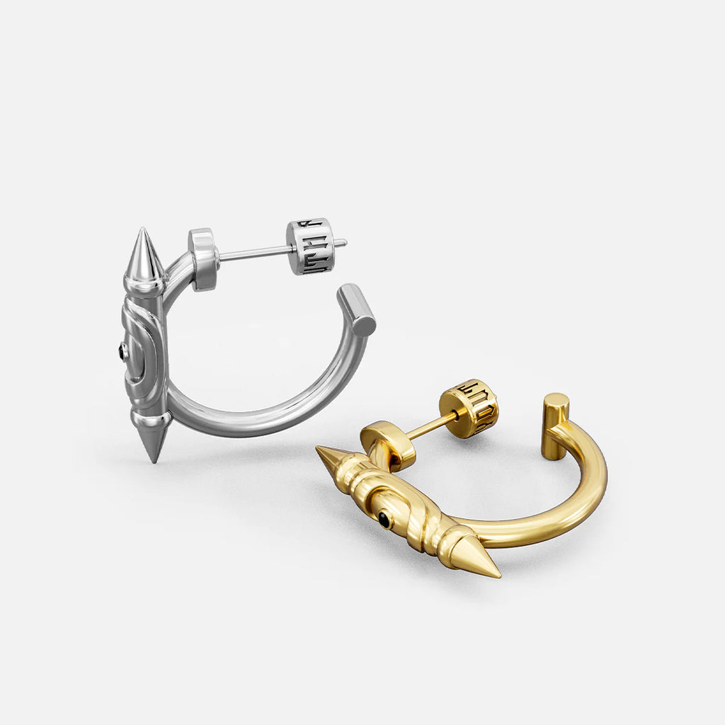 LAMINAR AXIS SPIKE EARRINGS