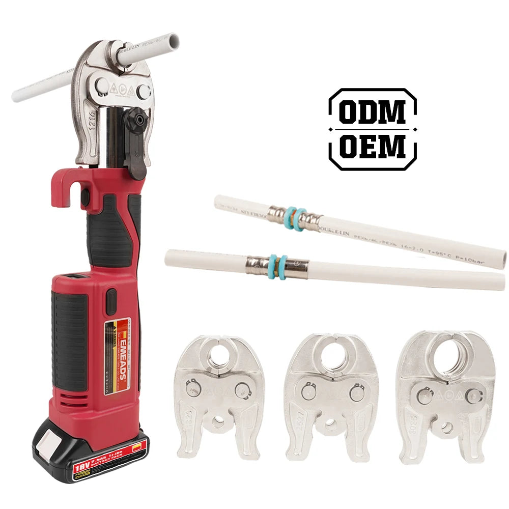 Hydraulic Plumbing Tool Crimping Pipe Battery Press Tools Emadsges-1525 Electric Copper Plastic Box Zhejiang 50pcs