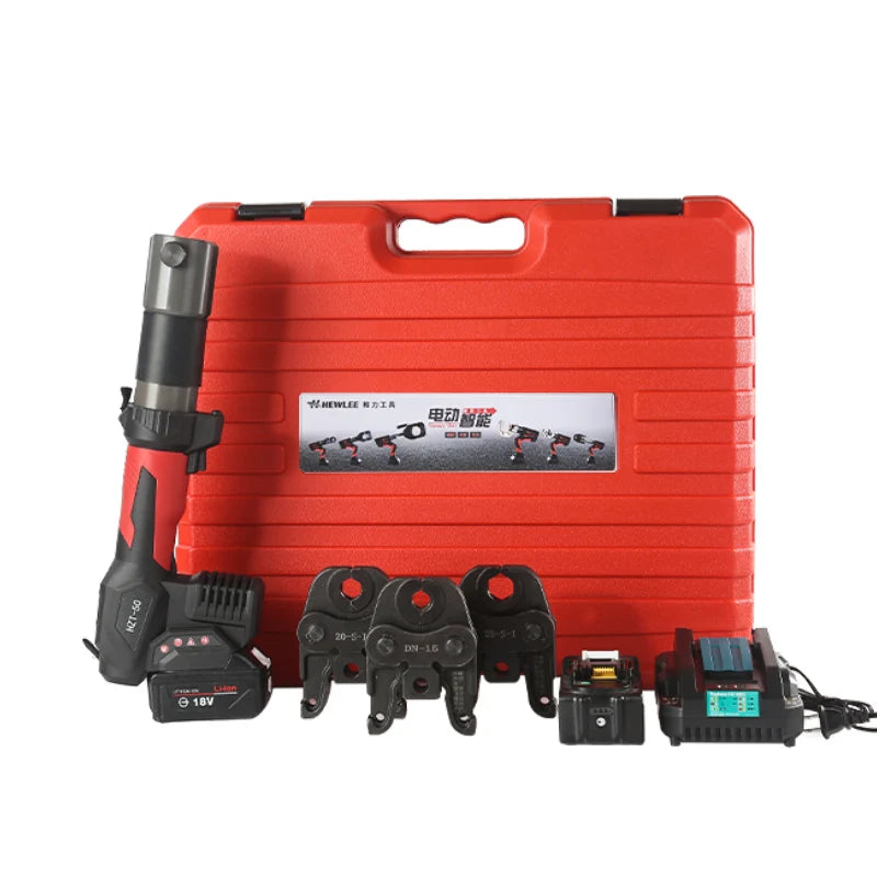 HEWLEE HZT-50 Portable Plumbing Press ToolCopper Stainless Steel Cooper Pex -Pipe Electric Hydraulic Crimping Tool