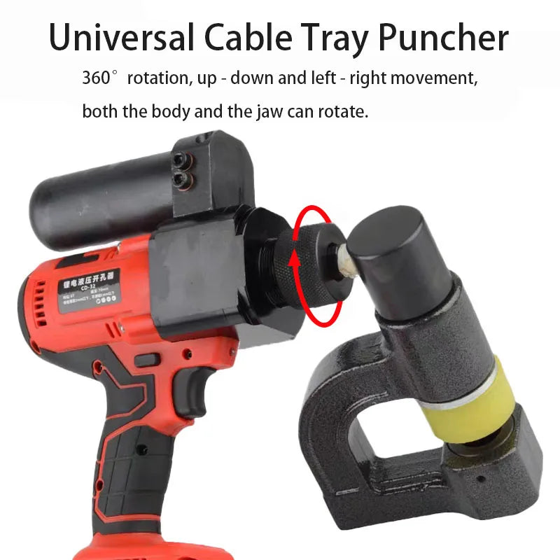 CD-16 Rechargeable Lithium Battery Electric Hydraulic Tool C-Shape Steel Girder Punching Bridge Hole Opener Hydraulic Tools